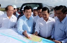 ប្រធានរដ្ឋវៀតណាមបានអញ្ចើញមកទស្សនកិច្ចការងារនៅខេត្ត Tien Giang